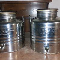Fusti in acciaio inox per l olio, 40 € cad.