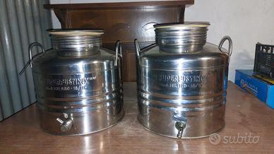 Fusti in acciaio inox per l olio, 40 € cad.