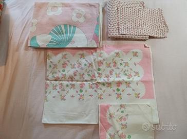 Lenzuola n.2 paia più copriletto per bambina