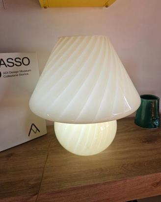 GRANDE LAMPADA VETRO MURANO VINTAGE FUNGO ANNI 70