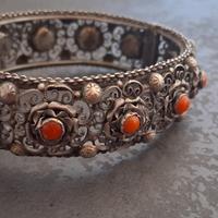 Bracciale argento e corallo