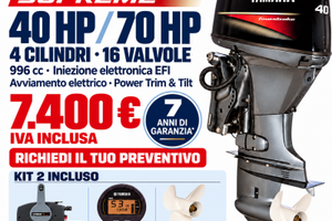 Yamaha F40NETL Supreme 40/70 - Garanzia 7 anni