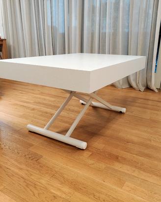 Tavolo trasformabile bianco "La seggiola" 