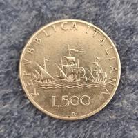 moneta lire  500 argento  lire 1961