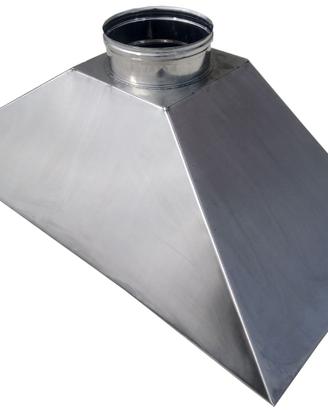 Cappa barbecue in Acciaio Inox cm 100x70 a parete