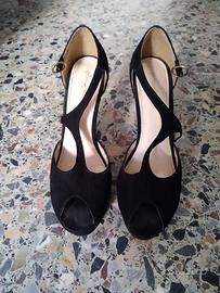 Scarpe nere eleganti con on sale plateau