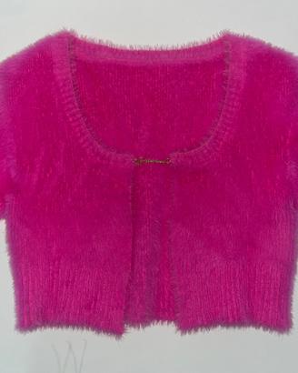 Jacquemus La Maille Neve cropped brushed knitted c