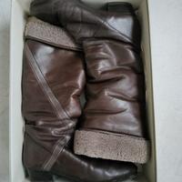 Stivale vintage donna in pelle