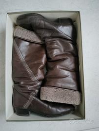 Stivale vintage donna in pelle