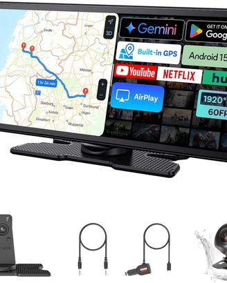 OttoScreen AI 2ª Gen Schermo CarPlay Auto da 11,4