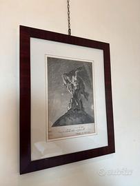 Incisione antica 1748 “Atlas” -stampa calcografica