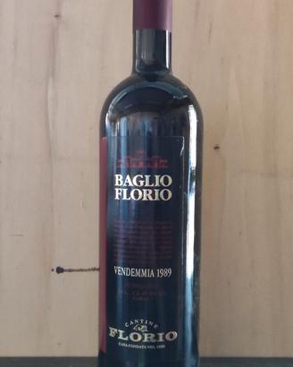 "Bottiglia di Baglio Florio vendemmia 1989"