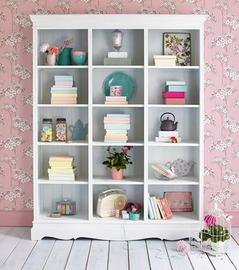 Libreria bianca stile classico chic