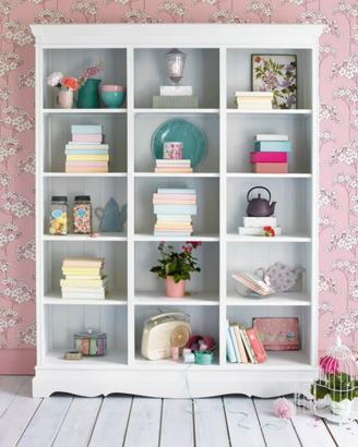 Libreria bianca stile classico chic