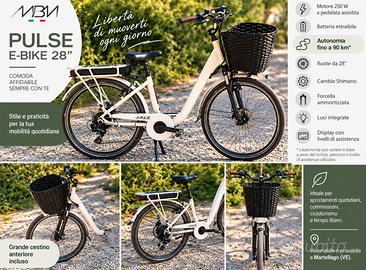 Bicicletta elettrica MBM Pulse 28” 2024 883 km