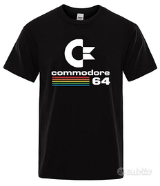 Tshirt divertente uomo cotone Commodore 64 NUOVA