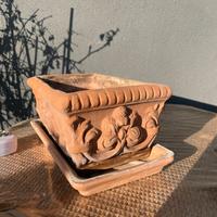 Vaso rettangolare terracotta