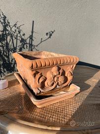 Vaso rettangolare terracotta