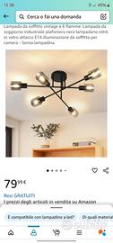 lampadario con 6 fiamme