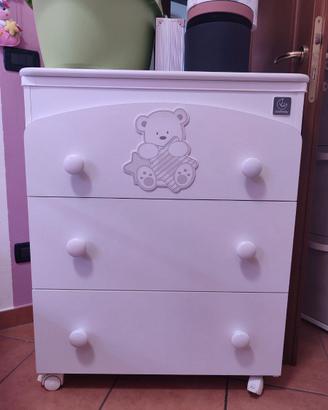 Fasciatoio con vaschetta bagno