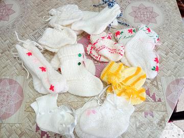 scarpette neonato fatto a mano