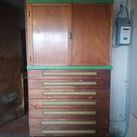 Mobile da garage in legno – armadio con cassetti