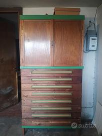 Mobile da garage in legno – armadio con cassetti