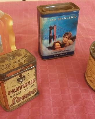 SCATOLE LATTA VINTAGE 