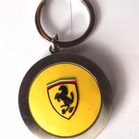 Portachiavi Ferrari Scuderia acciaio e gomma Nici