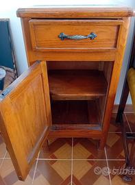 comodini in legno marmo 