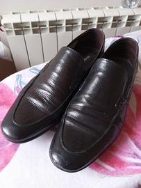 mocassino uomo nero in pelle