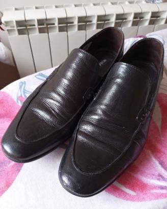 mocassino uomo nero in pelle