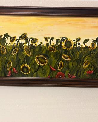 quadri di girasoli e natura morta
