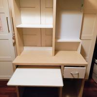 Scrivania con libreria perfette condizioni
