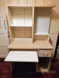 Scrivania con libreria perfette condizioni