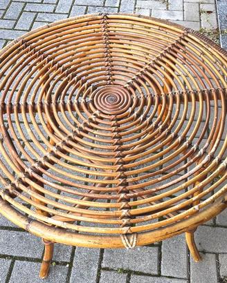 TAVOLINO IN BAMBU' DA GIARDINO/INTERNO