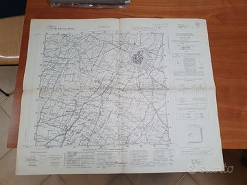 Mappa militare IGM   scala 1/25000  Modena