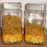 Tre Barattoli in vetro per pasta - contenitori