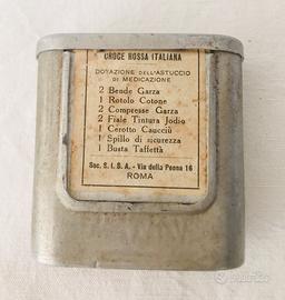 Dotazione di medicazione Croce Rossa It vintage