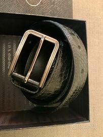 Prada cintura mera uomo stampa coccodrillo