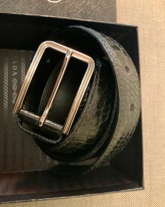 Prada cintura mera uomo stampa coccodrillo