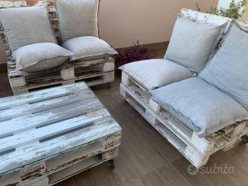Salotto esterno pallet