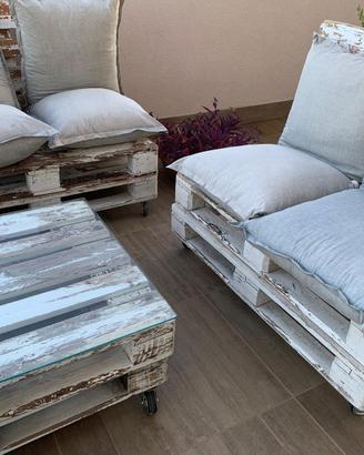 Salotto esterno pallet
