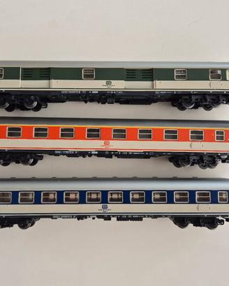 Marklin 4091, 4092, 4093 set 3 carrozze POP 27 cm