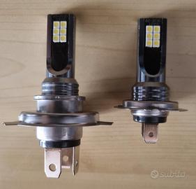 4 lampadine led per moto H7 H4 