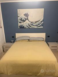 Letto contenitore e 2 comodini abbinati