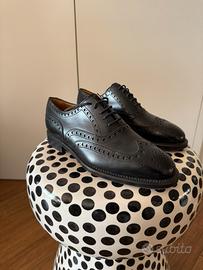 Scarpe M. Campanile Uomo Tg 7 1/2 Nere  Pelle