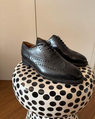 Scarpe M. Campanile Uomo Tg 7 1/2 Nere  Pelle