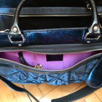 Borsa in vernice nera per cane