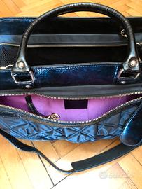 Borsa in vernice nera per cane